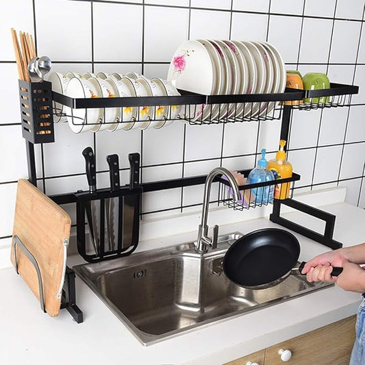 The Gulfessence™ Kitchen Over Sink Dish Drying Utensil Rack