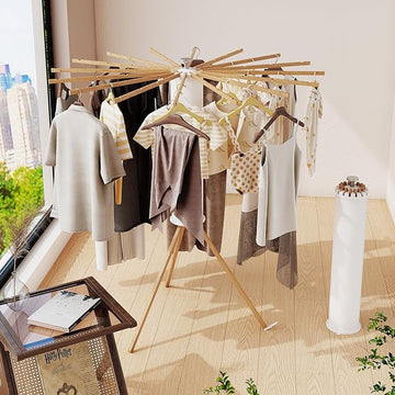 The Gulfessence™  Foldable Tripod Clothes Drying Rack